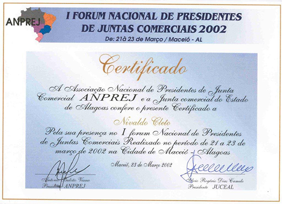 Certificado Alagoas